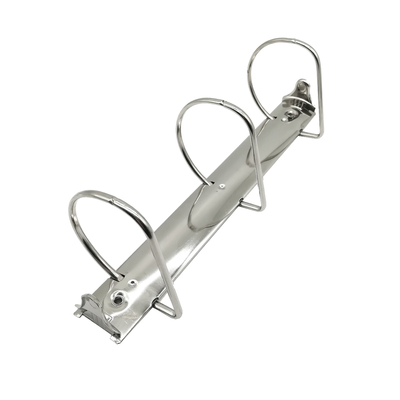 Metall Schräg D-Ring Ordnerklemme 2,5 Zoll Silber A4 Metallklemme für Ordner Ringmechanik STD280-3-65/36