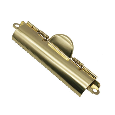Golden high-end wallet 70mm clamping folder with the serrated structure File Clip Metal Folder clip TC-110G