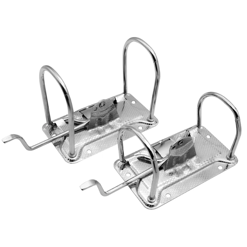 Rectangular Lever Arch Clip 50mm Lever Arch File Locking Clip Silver 2